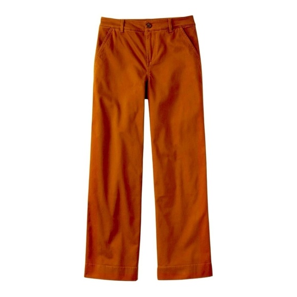L.L. Bean Pants - L.L. Bean Favorite Fit Rust Organic Cotton Classic Chino Pants Women’s 12